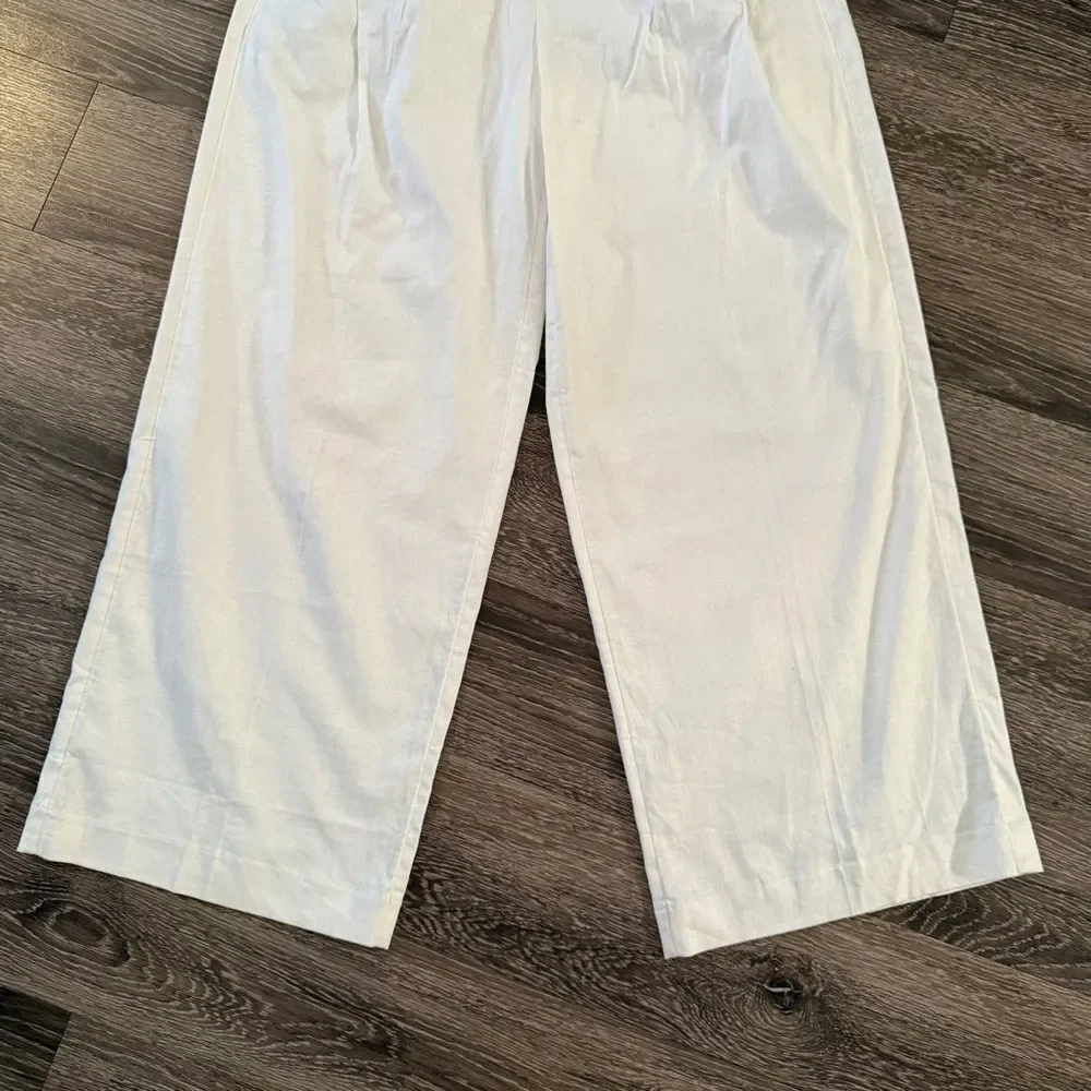 Banana Republic Factory Linen Blend Wide Leg